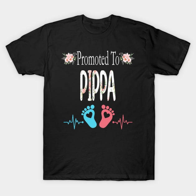 Promoted to PIPPA - Mother's Day - Christmas First Time Family T-Shirt by Origami Fashion
